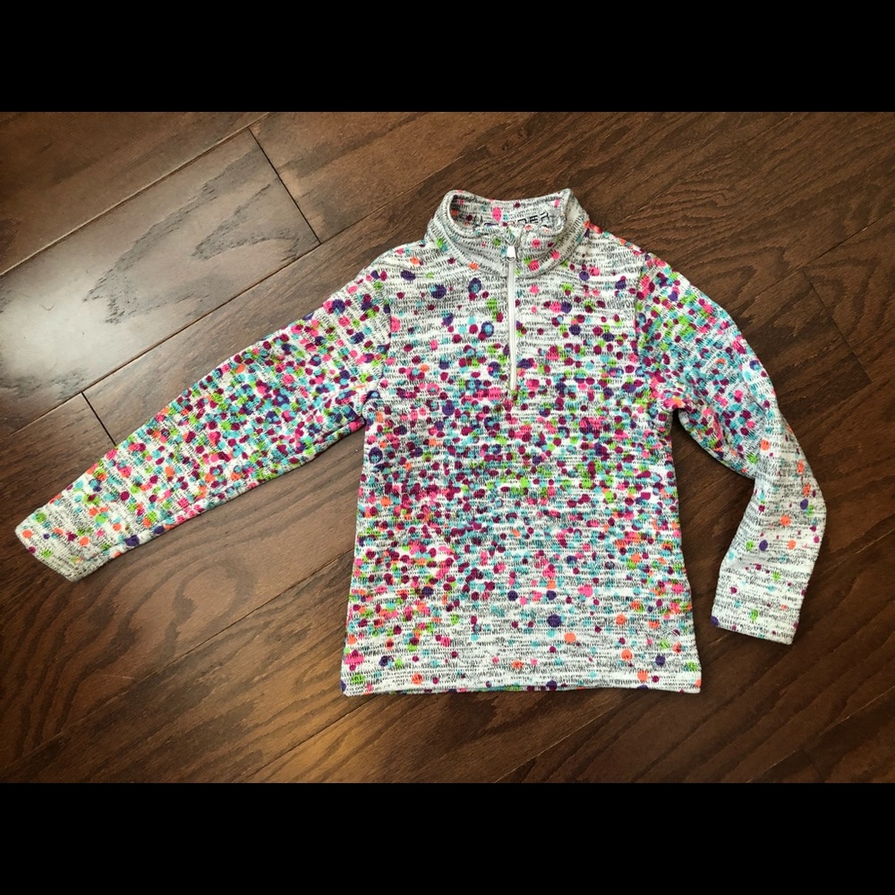 Girls Spyder 1/4 Zip Knit Pullover